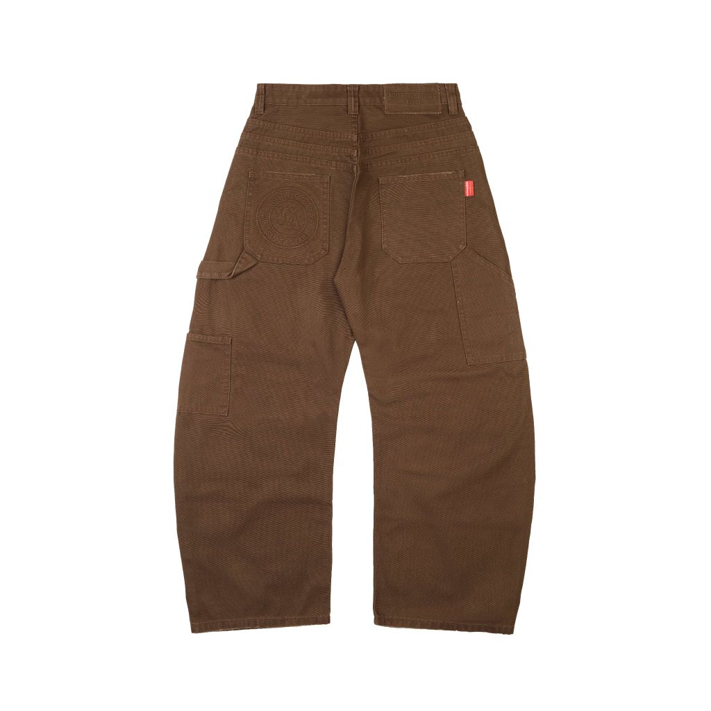 QUẦN DÀI "WHENEVER" DOUBLE-KNEE LEATHER PANTS / BROWN