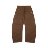QUẦN DÀI "WHENEVER" DOUBLE-KNEE LEATHER PANTS / BROWN
