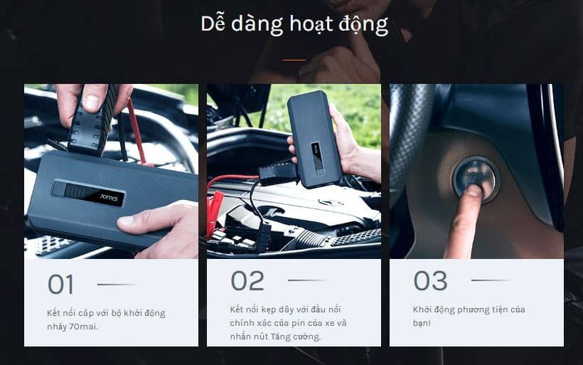 Kích bình ô tô 70mai PS06