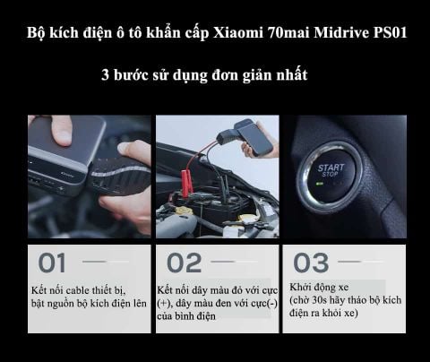 Kích bình ắc quy 70mai PS01
