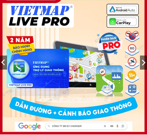 Phần mềm dẫn đường Vietmap Live Pro