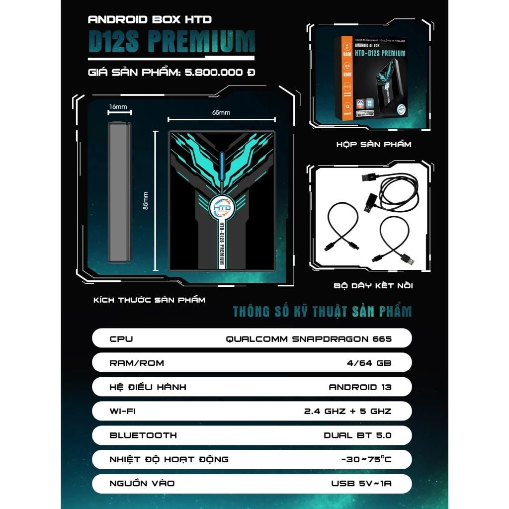 Android Box HTD D12S Premium
