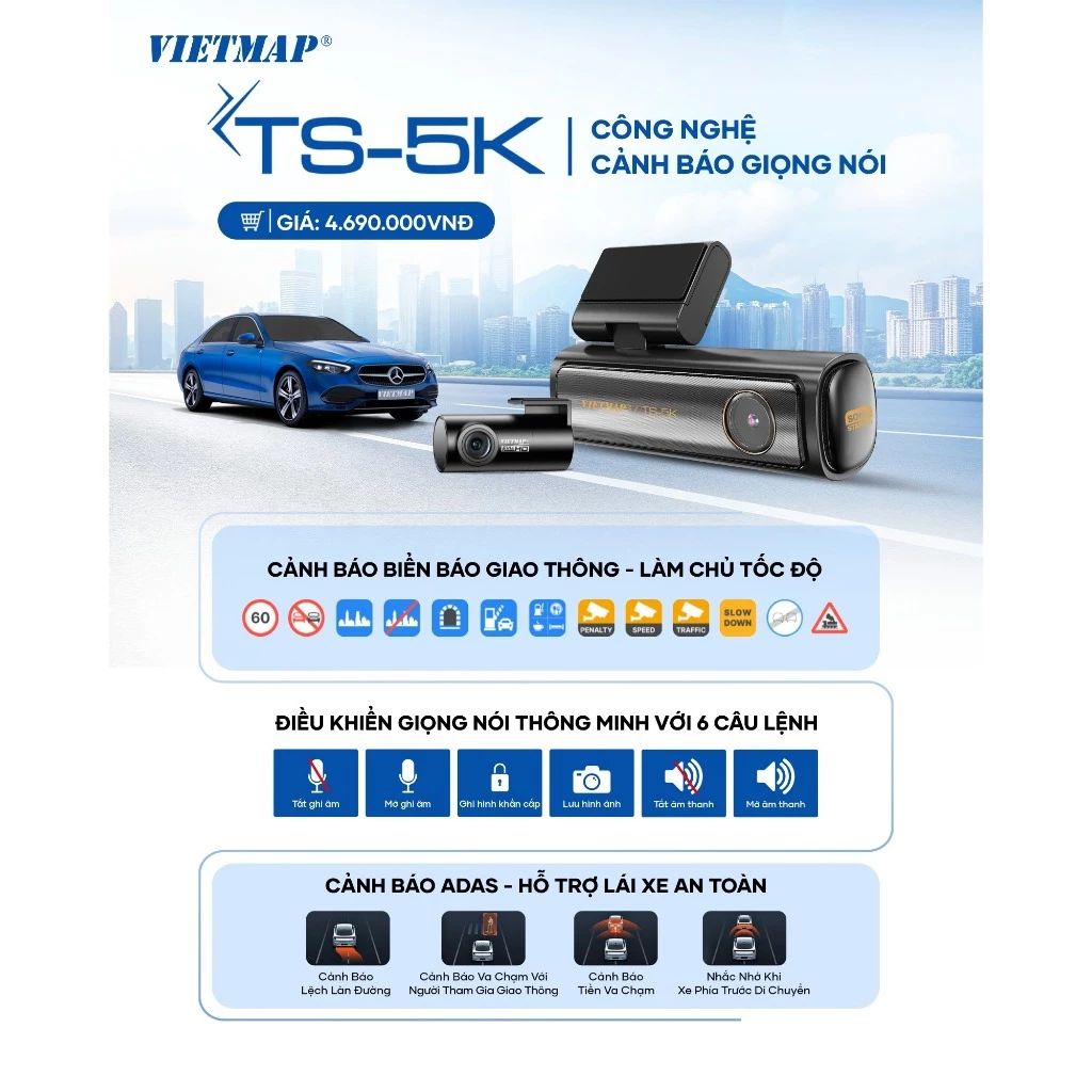 Camera hành trình Vietmap TS-5K