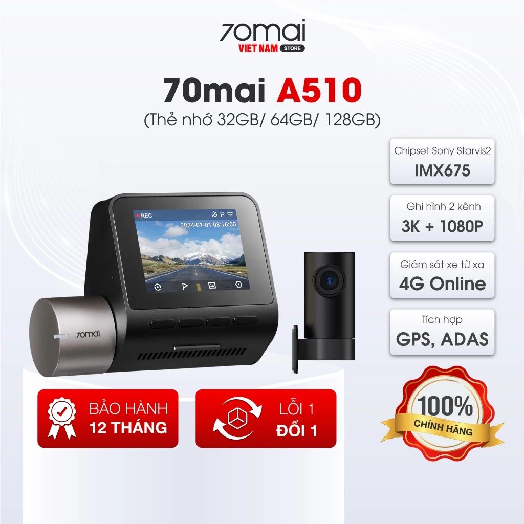 Camera hành trình 70 mai A510