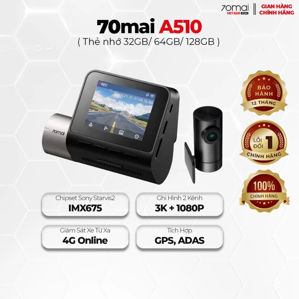 Camera hành trình 70 mai A510