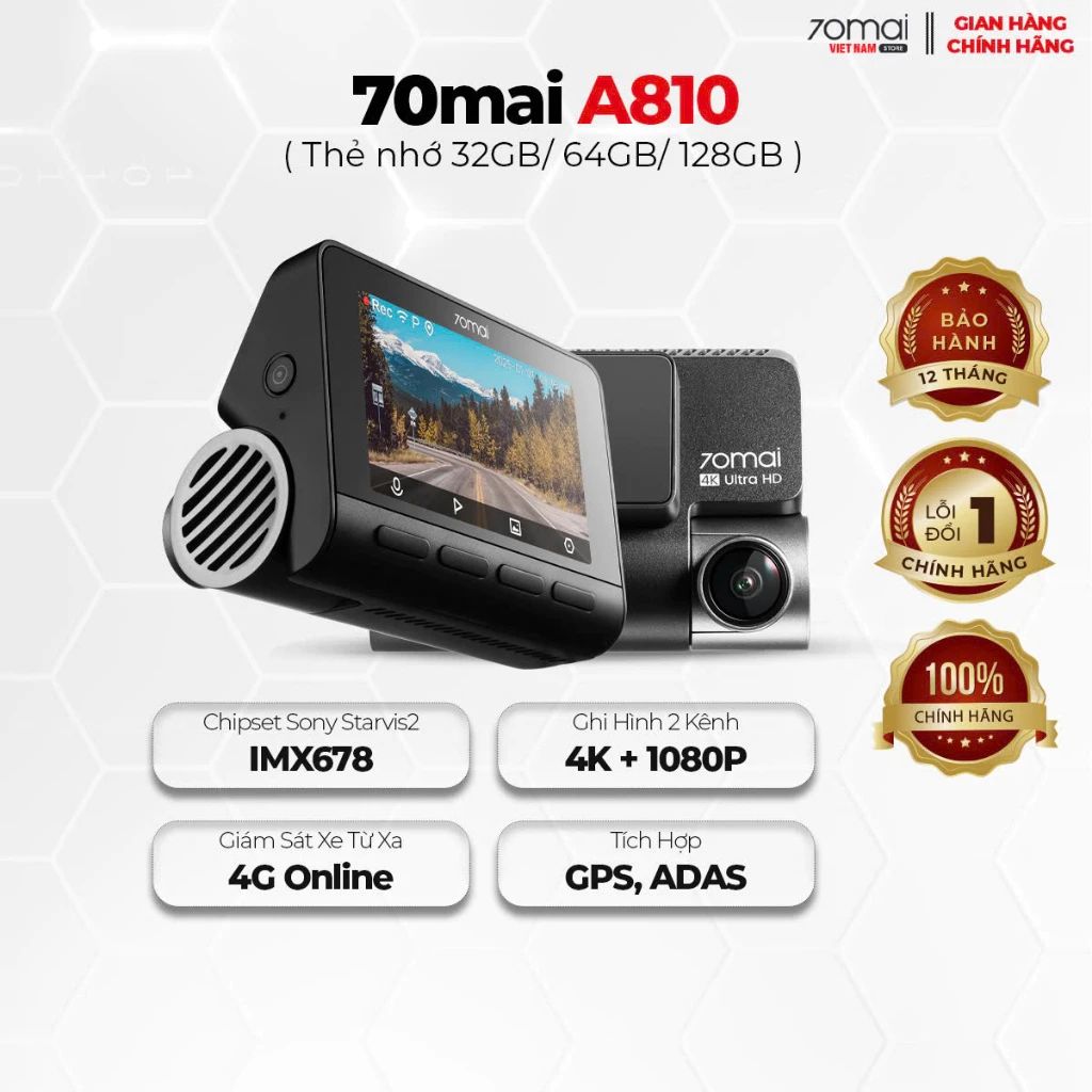 Camera hành trình 70 mai A810