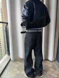  Double Layered Leather Jacket 