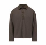  Brown Long Sleeved Collared Shirt 