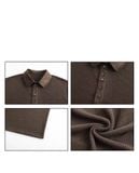  Brown Long Sleeved Collared Shirt 