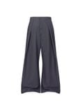  Loose Fit Pleated Buttoned Pants 
