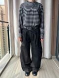  Pleated Baggy Denim 