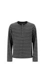  Striped Henley Shirt 