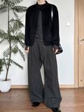  Triple Fold Wide Leg Trousers 