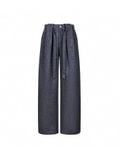  PLeated A Line Belted Tailored Trousers 