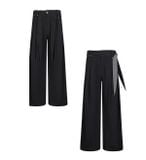  Striped Pleated Trousers 
