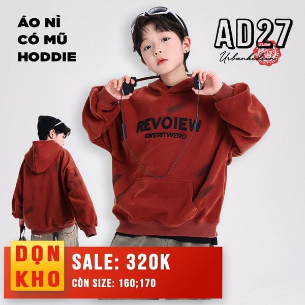 Áo nỉ dài tay hoddie AD27 - WY4799