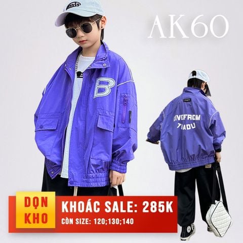 Áo khoác gió Bomber dài tay AK60