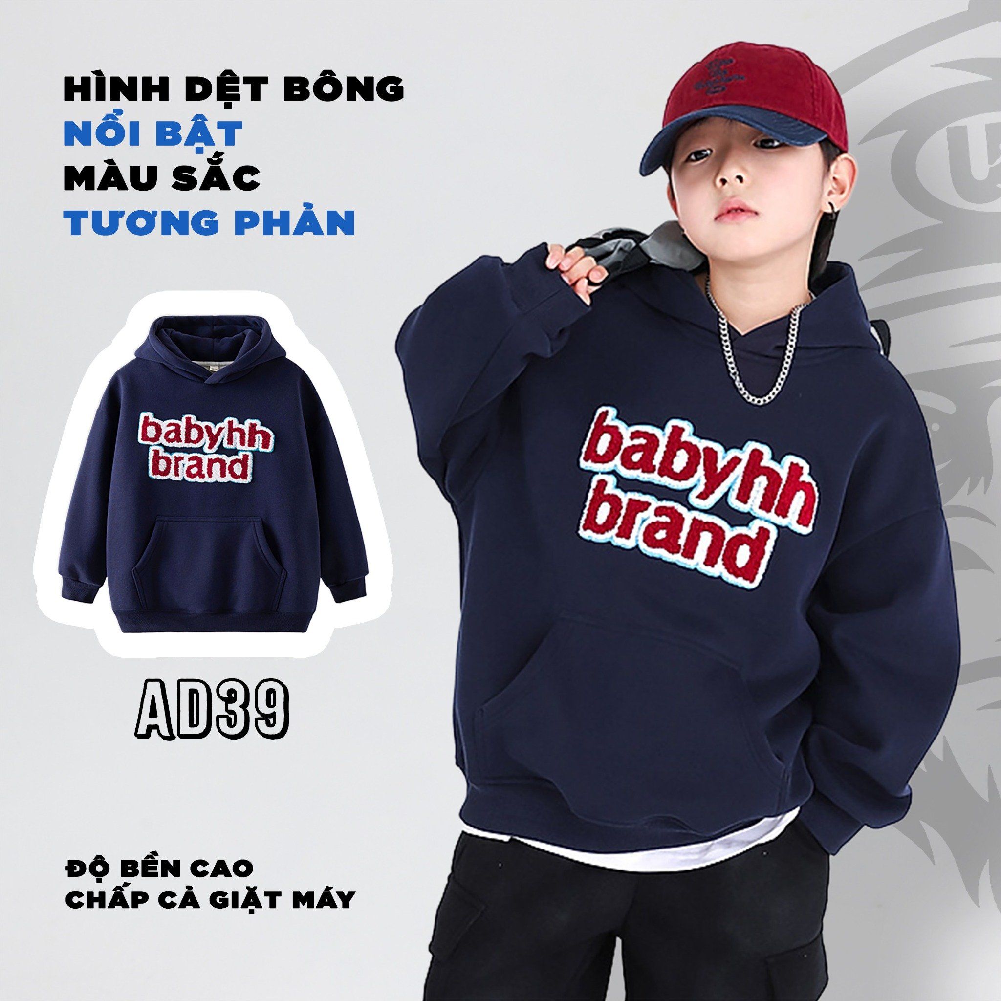 Áo nỉ dài tay hoddie AD39
