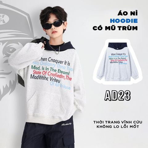 Áo nỉ dài tay hoddie AD23 - WY5870