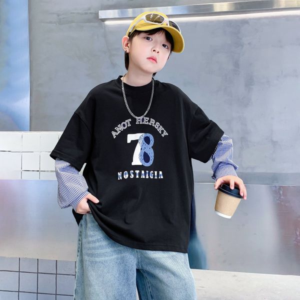 Áo thun dài tay mix tay kẻ AD14-TX5774