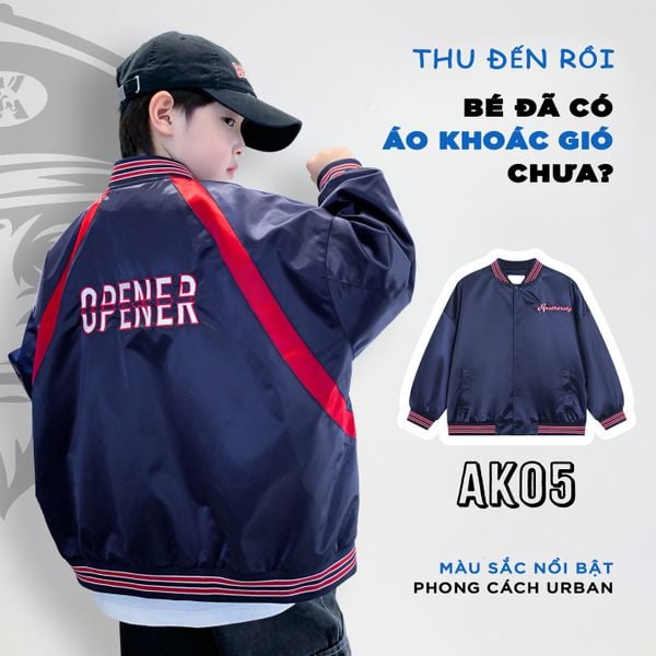 Áo khoác gió dài tay AK05 - WT5826