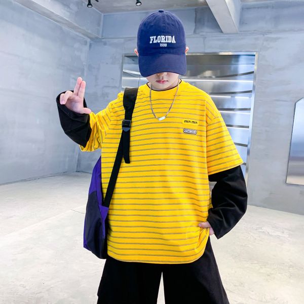 Áo thun dài tay kẻ sọc AD15-TX5786