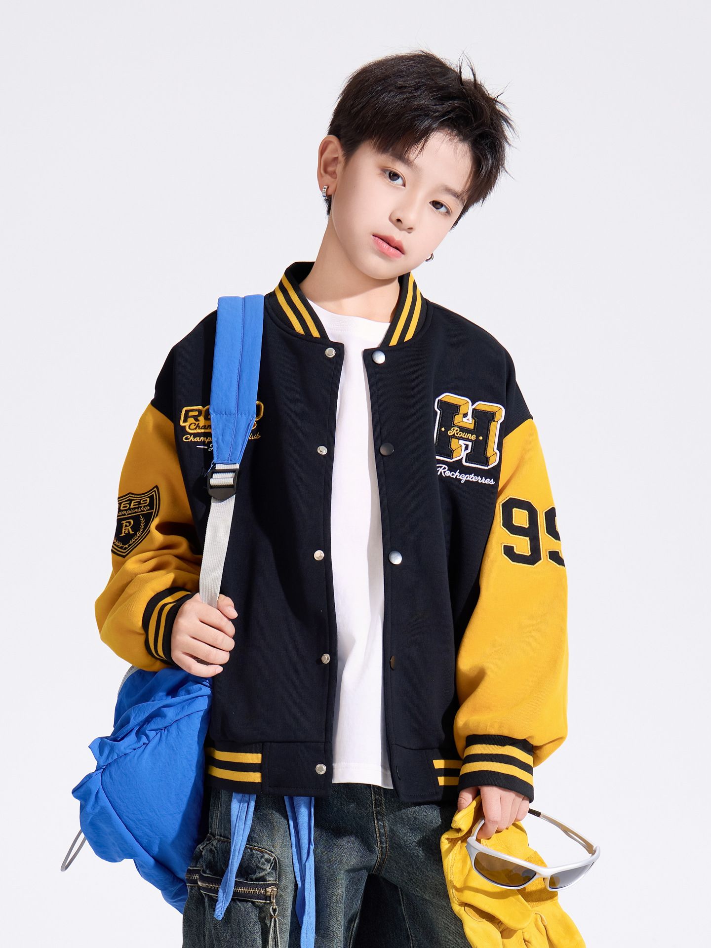 Áo khoác nỉ bóng chày dài tay K01