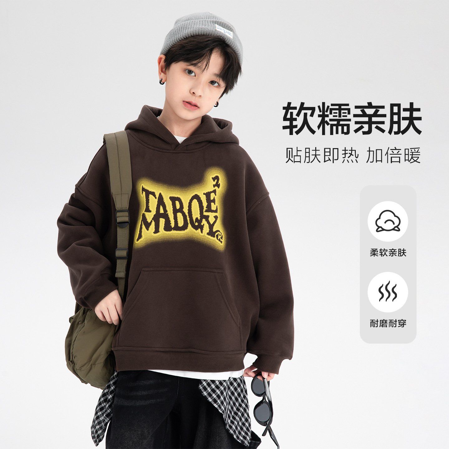 Áo nỉ hoddie dài tay có lót ấm AD47 - WY6058