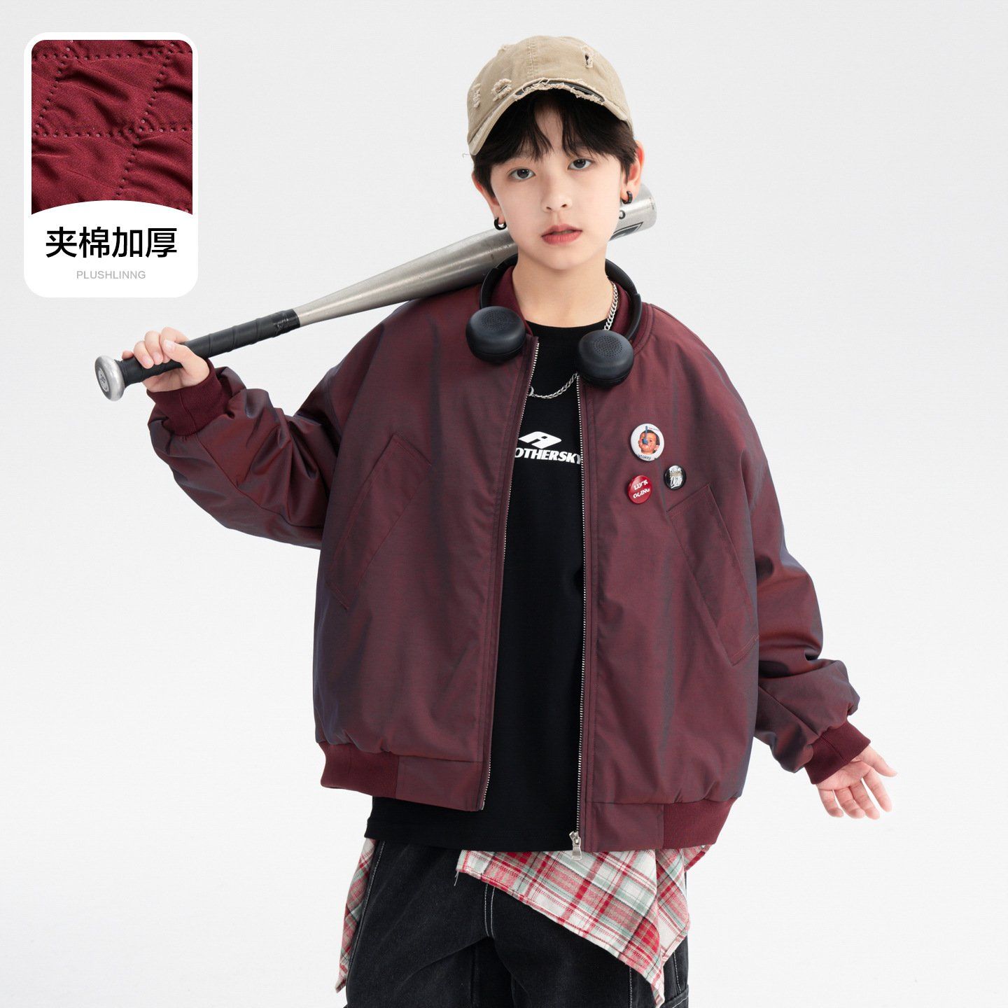 Áo khoác dài tay chần bông KD12