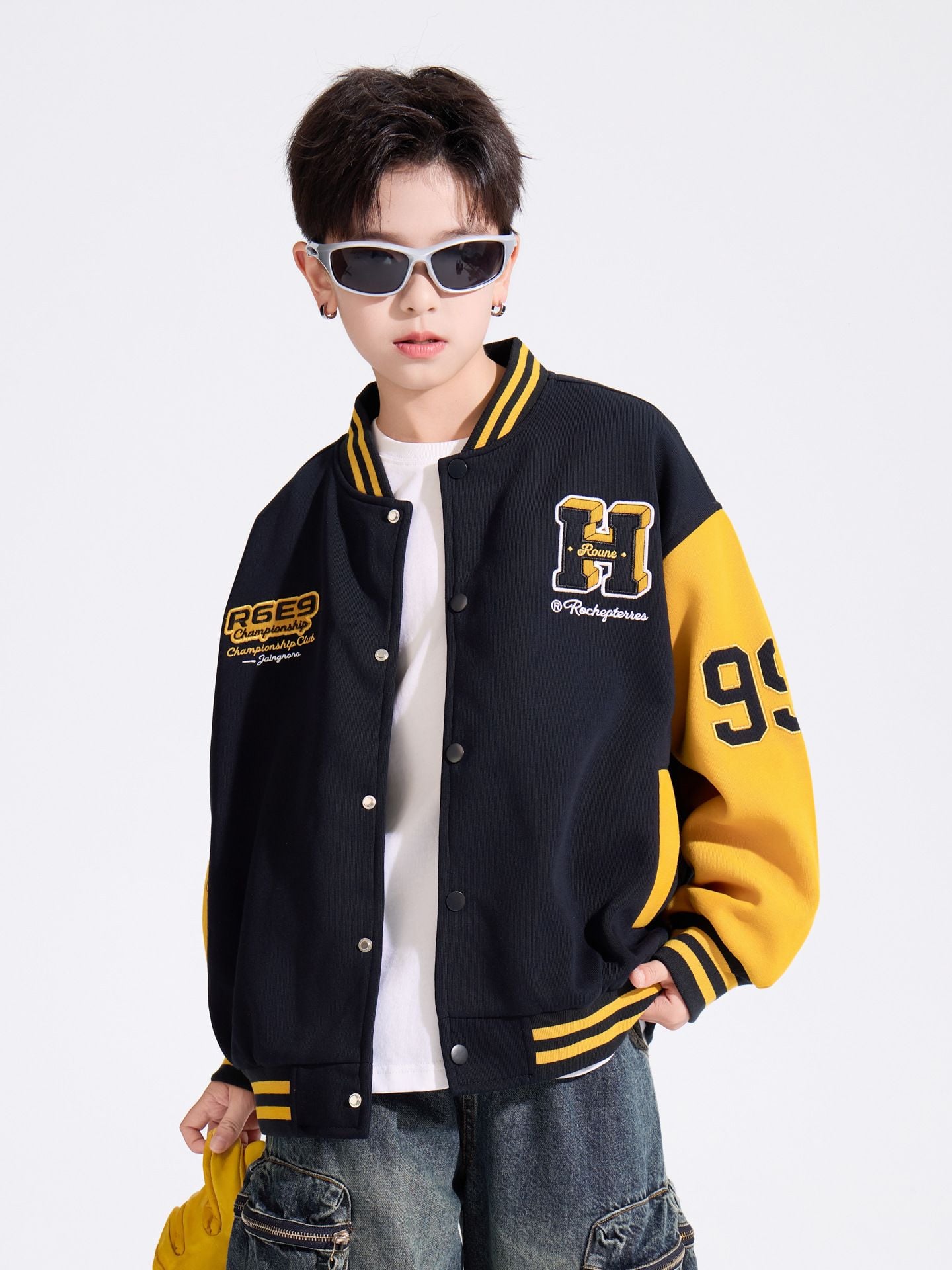 Áo khoác nỉ bóng chày dài tay K01