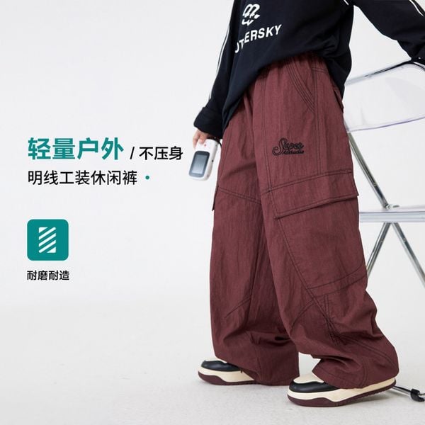 Quần dài gió kẻ viền QD30- KZ5846