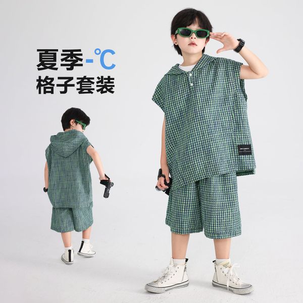Set bộ ngắn caro B06 - TZ5570