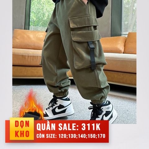 Quần dài kaki túi hộp lót nỉ QD207 - D23532