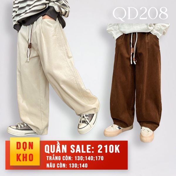 Quần dài suôn nhung tăm QD208