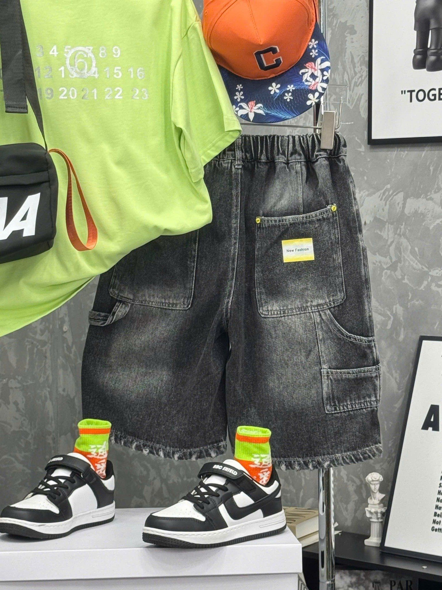 Quần bò ngắn rách Q41 - KZ5396