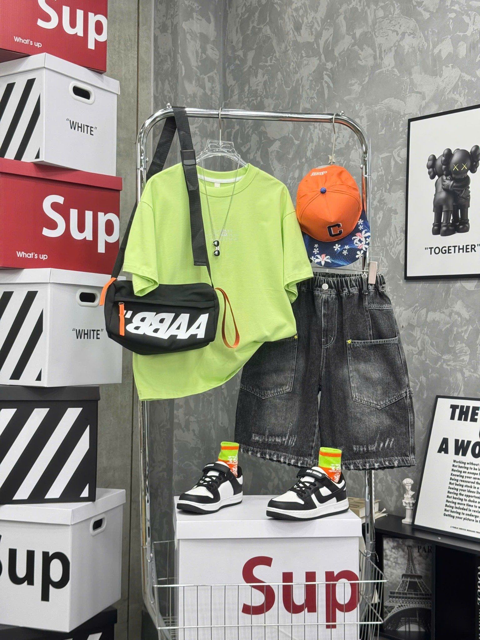 Quần bò ngắn rách Q41 - KZ5396