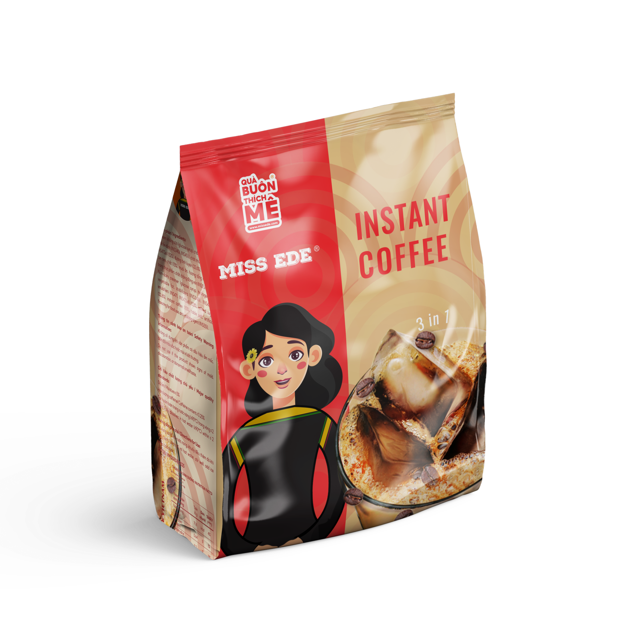 Cà phê hoà tan 3in1 MISS EDE - Túi 36 X 16 g (576 g) 