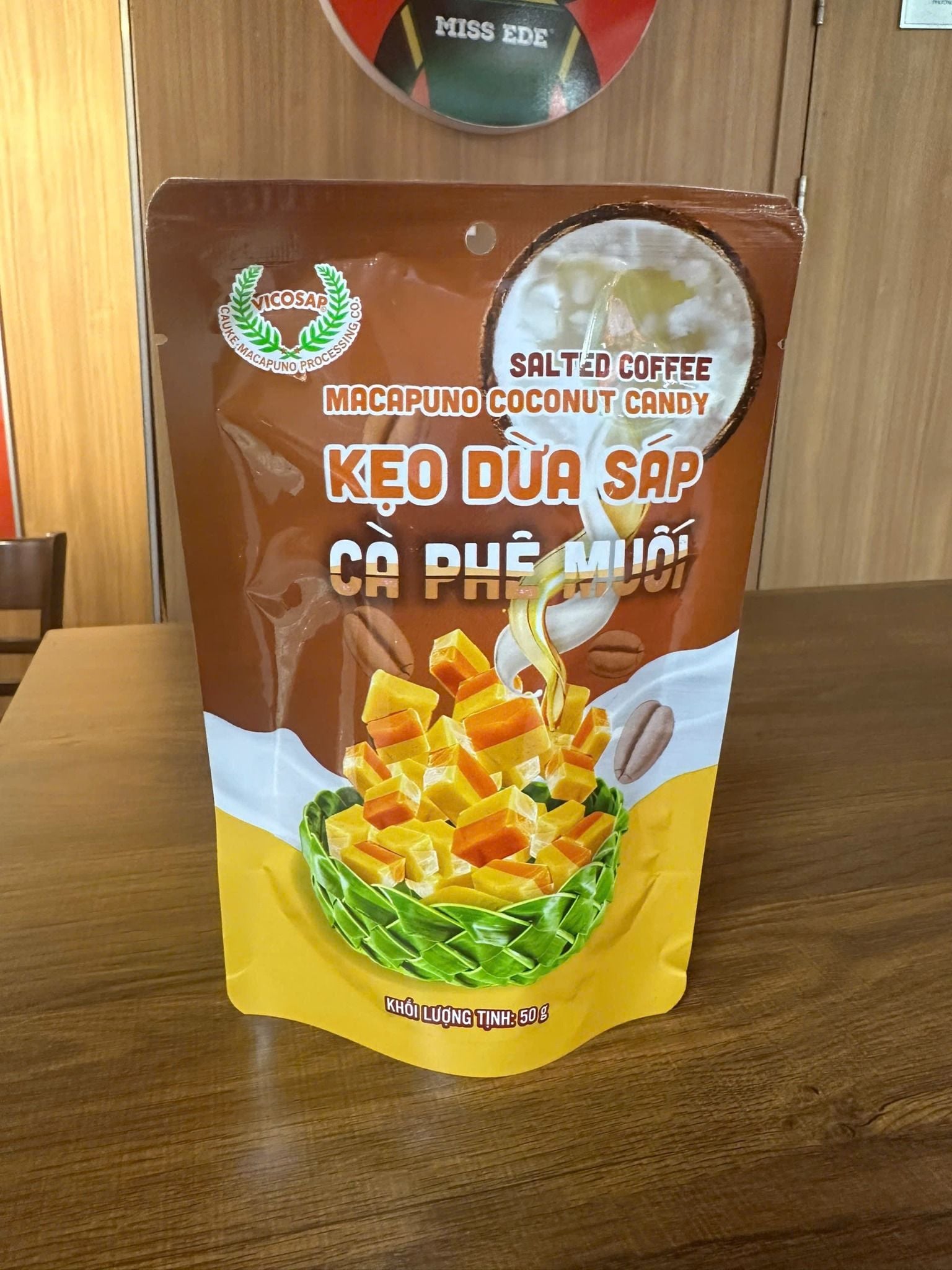  Kẹo dừa sáp cà phê muối hộp 50g 