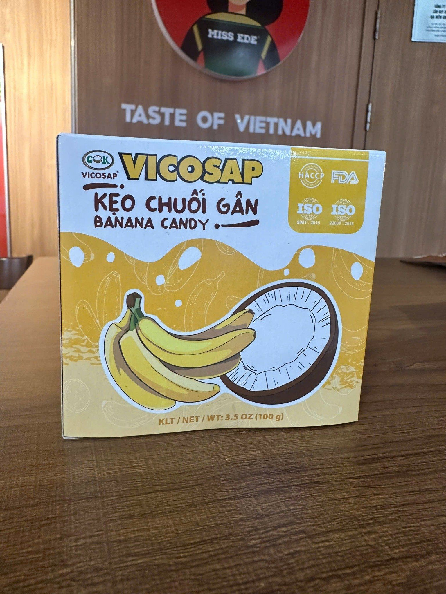  Kẹo chuối gân hộp 100gr 