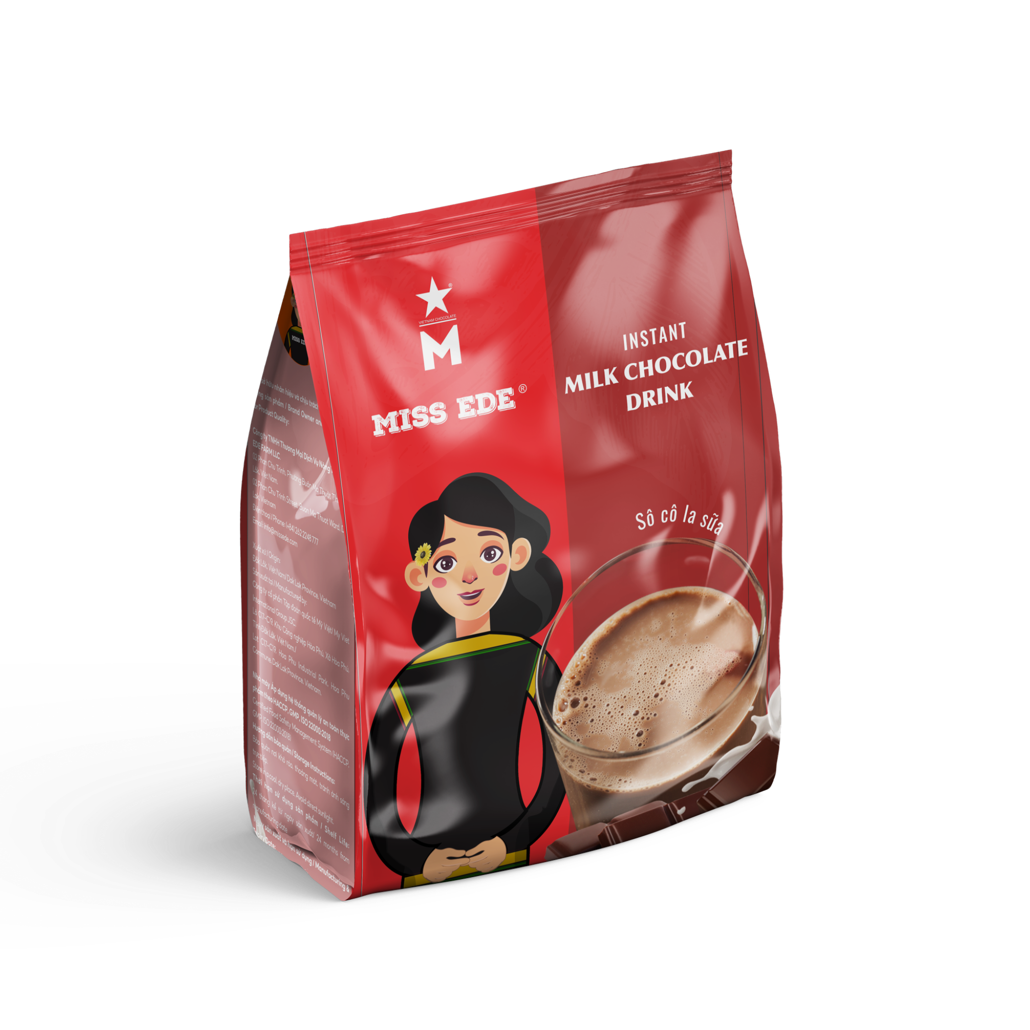  Sô cô la sữa hoà tan MISS EDE - Túi 36 gói x 16 g (576 g) 