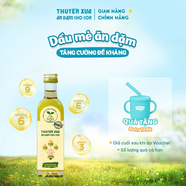 Dầu Mè Ăn Dặm Dinh Dưỡng Thuyền Xưa 65ml/250ml