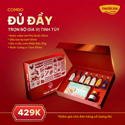 HỘP QUÀ ĐỦ ĐẦY DÀNH TẶNG NGƯỜI THƯƠNG THUYỀN XƯA FOODS