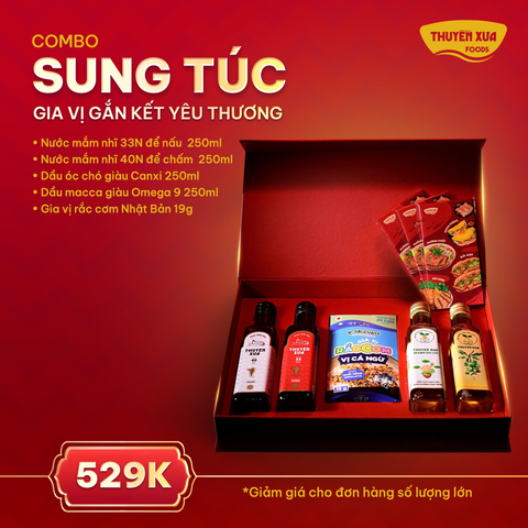 HỘP QUÀ SUNG TÚC ĐONG ĐẦY HẠNH PHÚC - THUYỀN XƯA FOODS
