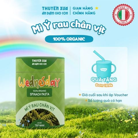MÌ Ý RAU CHÂN VỊT ĂN DẶM THUYỀN XƯA - 180G - HỮU CƠ