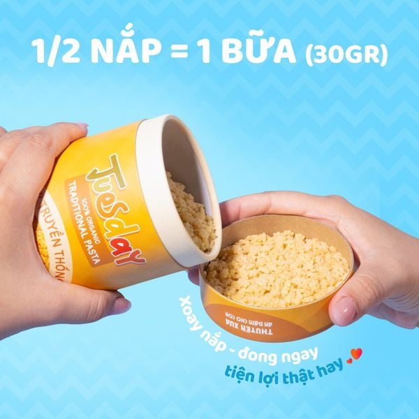 MÌ Ý TRUYỀN THỐNG ĂN DẶM THUYỀN XƯA - 300G - HỮU CƠ