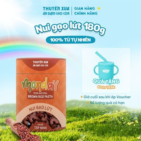 NUI GẠO LỨT THUYỀN XƯA ĂN DẶM - GLUTEN FREE - 180G