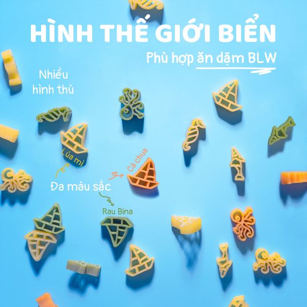 COMBO 2 NUI GẠO LỨT + MÌ Ý THẾ GIỚI BIỂN ĂN DẶM THUYỀN XƯA- 180G