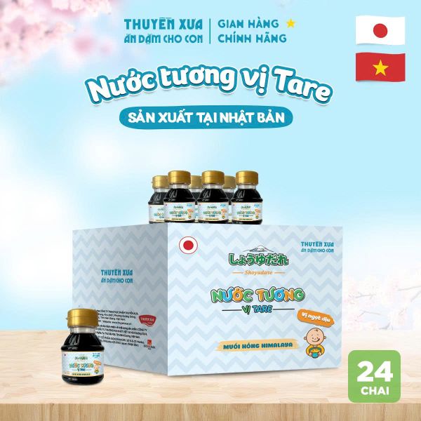 [Thùng 24 chai] Nước Tương Ăn Dặm Thuyền Xưa - Vị Tare Ngọt Dịu – Chuẩn Nhật Bản - 100ml