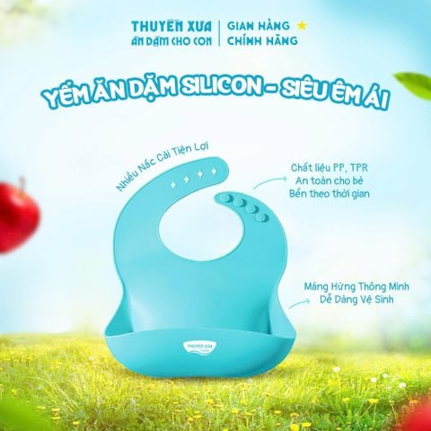 Yếm Ăn Dặm Silicon 