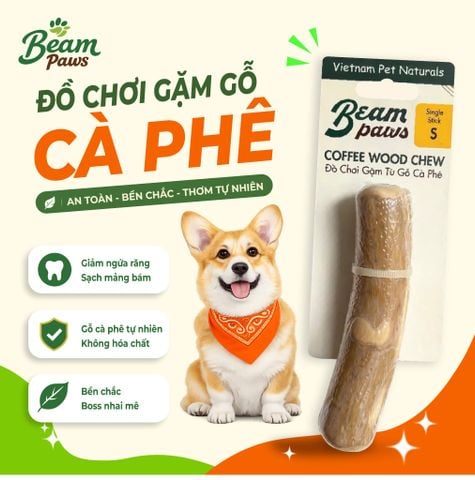 Đồ Chơi Gặm Gỗ Stick Tự Nhiên Beam Paws Cho Cún - Bền Chắc, Sạch Răng, Giảm Stress